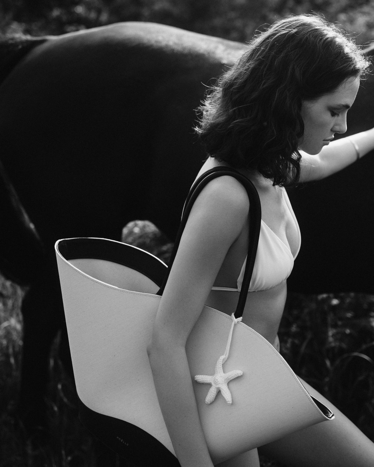 Riposo Bag Cream / Black — kampania Dolce Far Niente