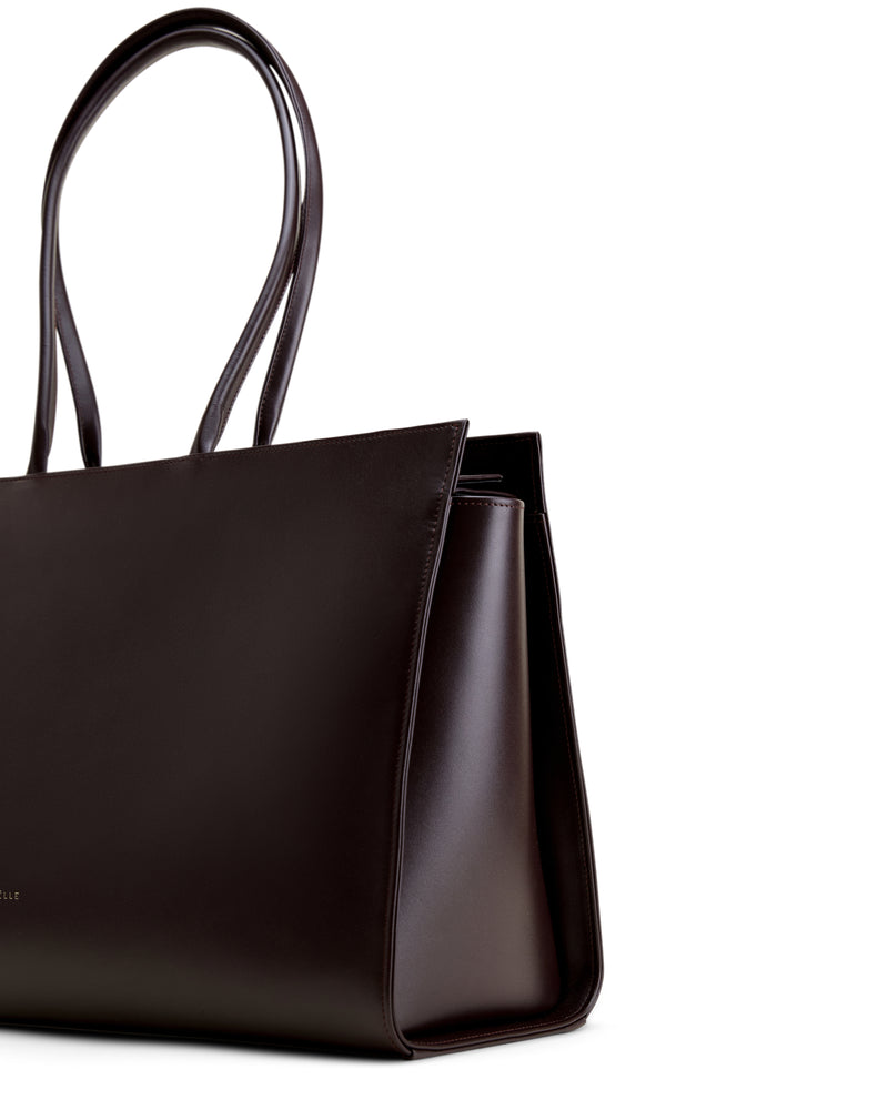 Carolyn Tote Bag Large w brązowym